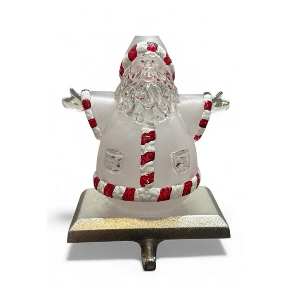 Glass Santa Stocking Hanger